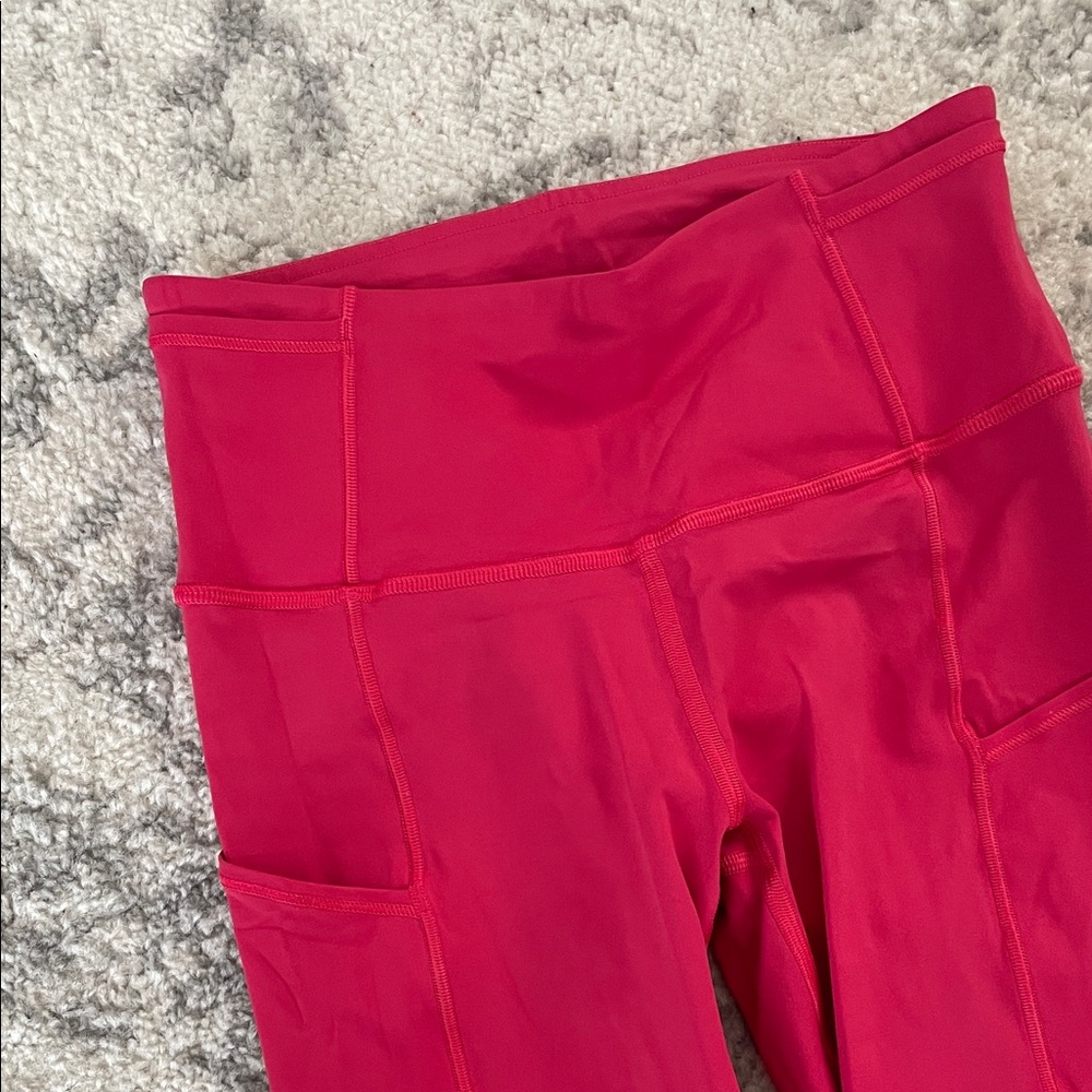 Lululemon pink capri fast and free leggings - Picture 3 of 3